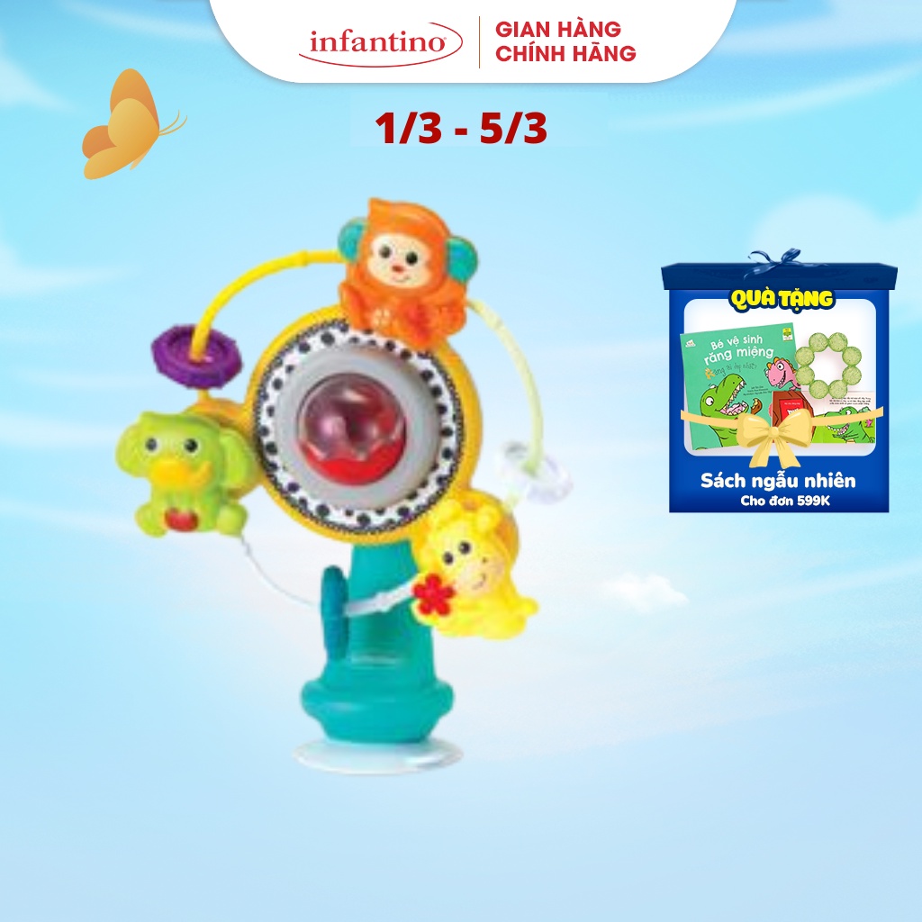 Đồ Chơi Cho Bé INFANTINO Hình Vòng Quay Hình Khu Rừng - Jungle Ferris Wheel