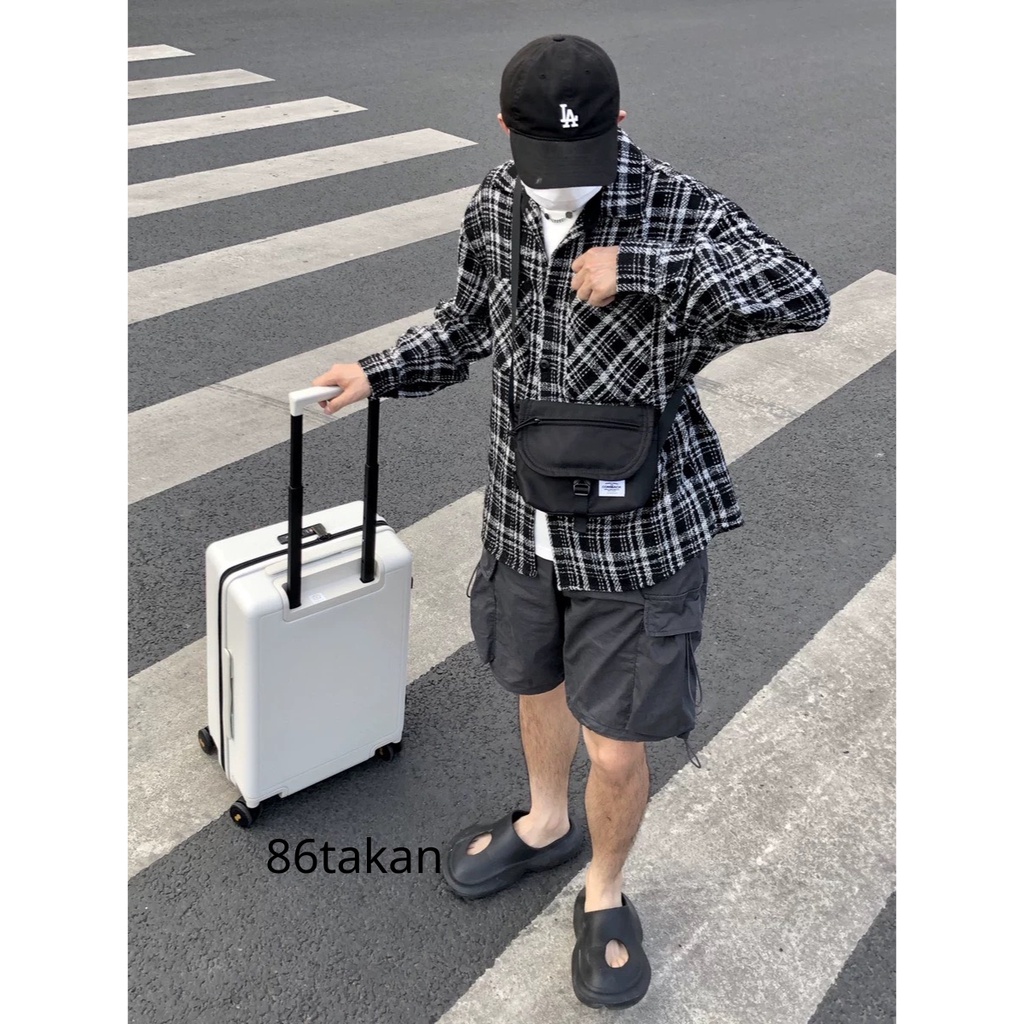 Túi Đeo Chéo Thời Trang Nam Nữ form túi messenger Cao Cấp Phong Cách Túi Messenger Mini Vải Dày 2 Lớp TK01