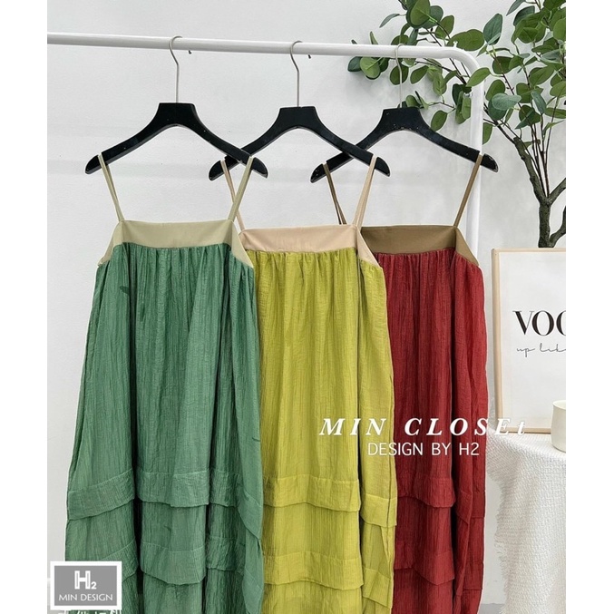 Váy Hai Dây Phom Rộng Mặc Siêu Thoải Mái Mã MT06