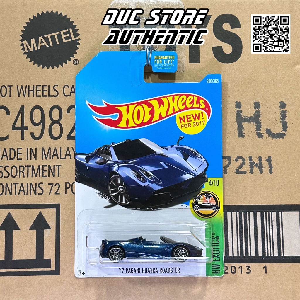 ducstore.vn Xe mô hình DTW86 Hot Wheels 17 Pagani Huayra Roadster - Card US