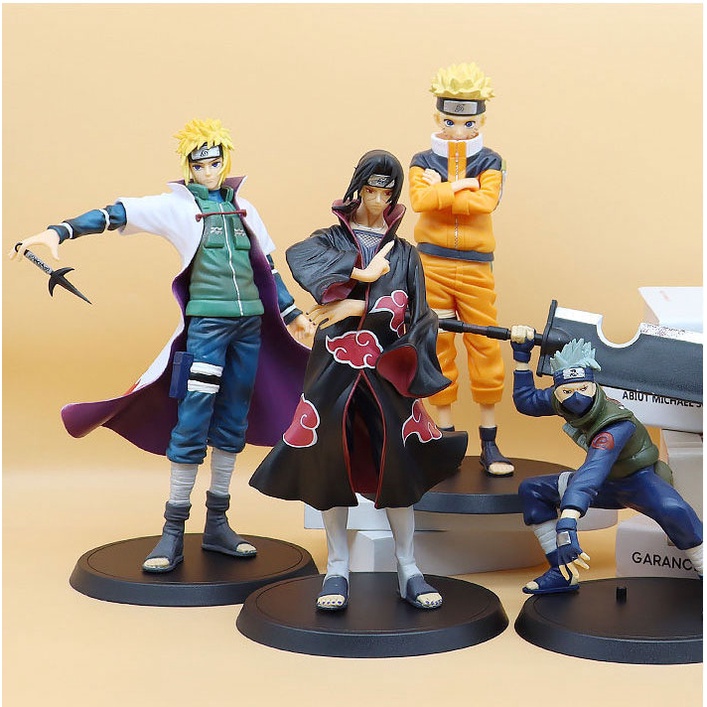 Mô hình Naruto chibi nhân vật Naruto Sasuke Sakura Gaara Itachi Kakashi Hinata Jiraira thế hệ 4 Figure Anime Naruto