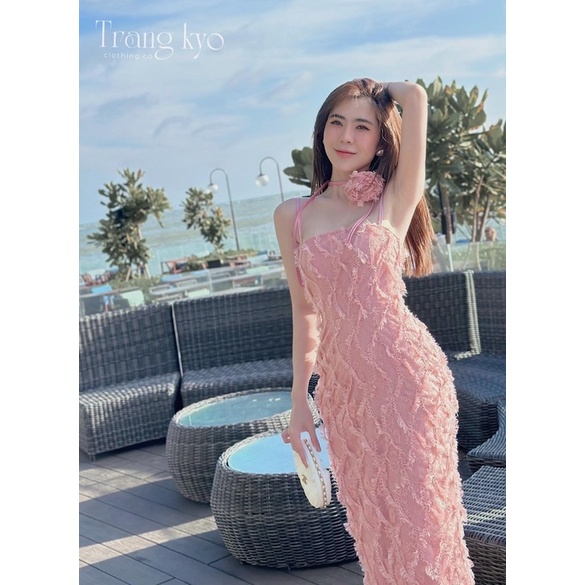 ĐẦM MIDI REN HAI DÂY