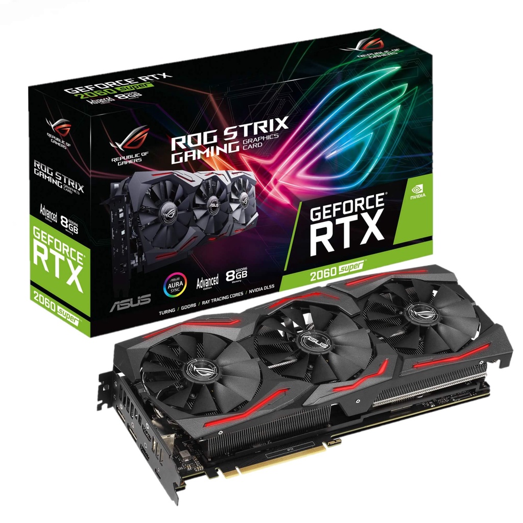 Card màn hình VGA ASUS ROG STRIX RTX 2060 SUPER EVO OC edition 8GB GDDR6 Cũ Đã Qua Sử Dụng | BigBuy360 - bigbuy360.vn
