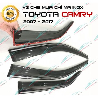 Vè che mưa xe camry 2007 - 2017 chỉ mạ crom hàng cao cấp