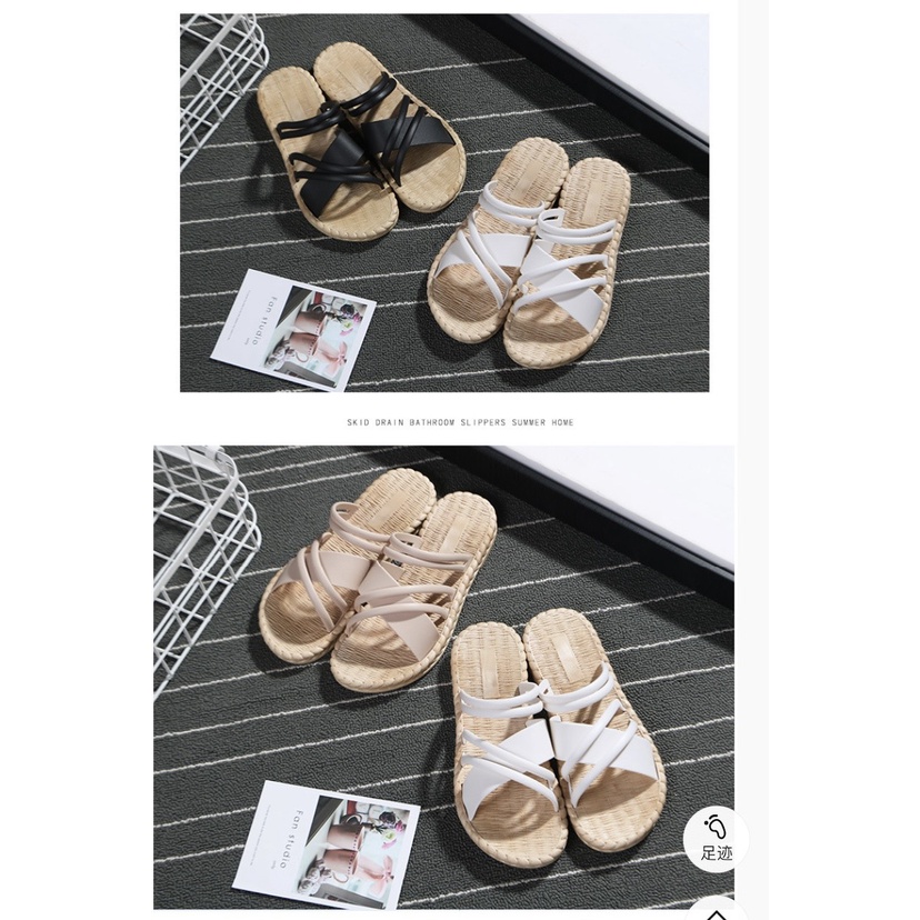 Dép Sandal Đi Biển Đế Bằng Phong Cách Thời Trang Xuân Hè Dành Cho Nữ