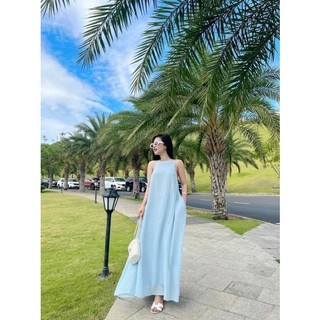 MAXI 2 DÂY SUÔNG HỞ LƯNG 4 MÀU