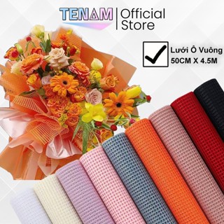  Bó Hoa Lưới Ô Vuông - Lưới Gói Hoa - Giấy Bó Hoa Lưới Ô Vuông 50CM 