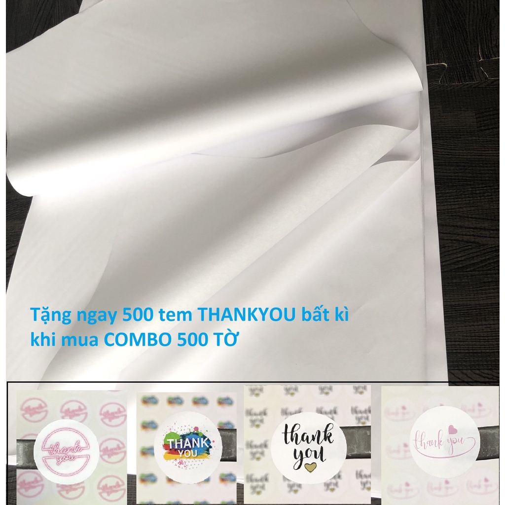 Combo 500 tờ 30x65 cm giấy gói giày , perlure 26gsm