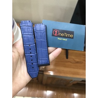 Dây đồng hồ HUB Nam size mặt 38, size 42 lót da vân xanh dương,loại đẹp,tặng tool thay dây