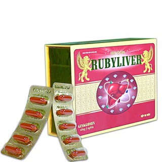 Viên uống giải độc gan Rubyliver giúp thanh nhiệt, mát gan, giải độc gan, hỗ trợ hạ men gan