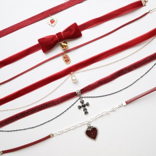 Chocker xinh BST màu đỏ A-ck19-24 Mayconner