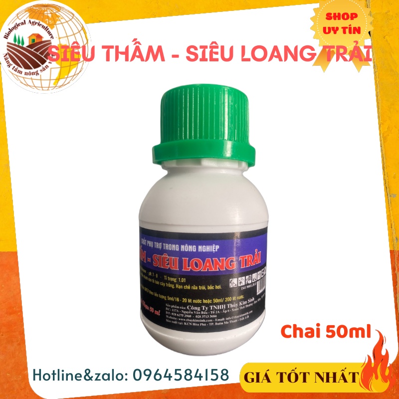 Siêu Thấm - Siêu Loang Trải, Siêu Bám Dính - Chai 50ml đậm đặc gấp 2 lần