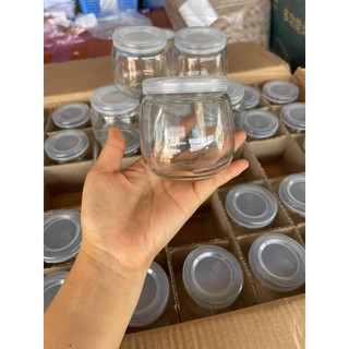 hũ thủy tinh làm sữa chua 200ml  (hũ béo)
