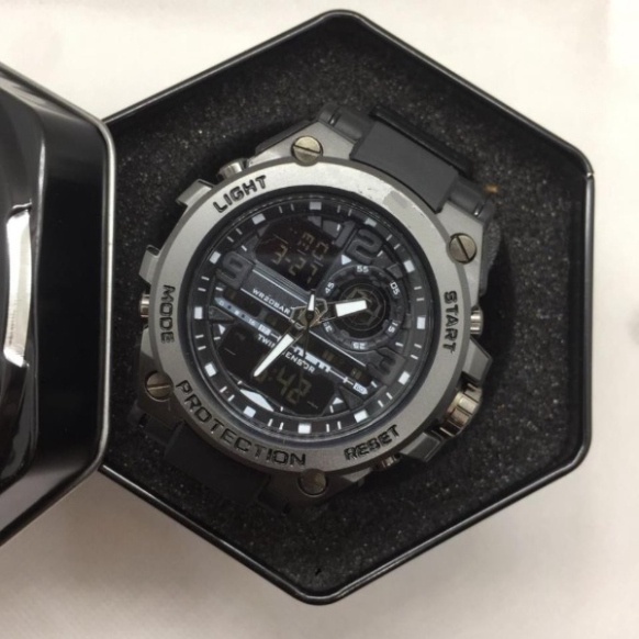 Đồng hồ Nam  MTP mã hiệu GTS8600, chống shock, viền thép, cá tính, mạnh mẽ. Đồng hồ quân ngũ