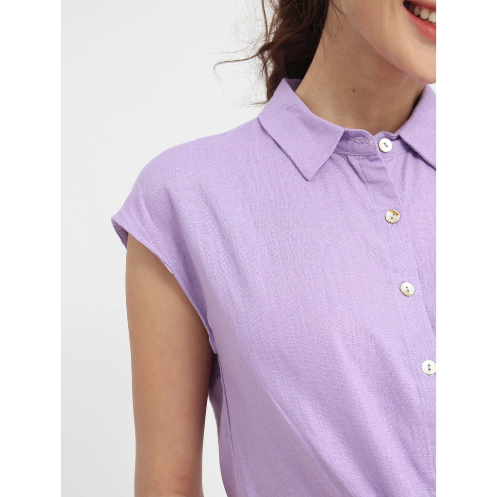 Áo sơ mi nữ VIỆTBROTHERS buộc vạt thân trước 231AHU02