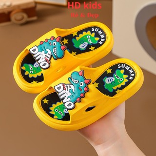 Dép lê khủng long cho bé trai từ 2 đến 15 tuổi có đế mềm dẻo chống trơn trượt HD105