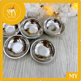 Chén đựng nước chấm inox 7 * 2cm làm bánh bèo, bánh bò
