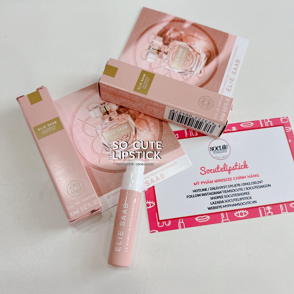 Vial Nước Hoa Mini Elie Saab Girl Of Now - Rose Couture - In White - Alaia Nude - Alaia Blanche 1ml