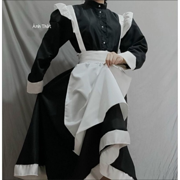 Maid Bộ Cosplay dành cho cả Nam Nữ  Full phụ kiện