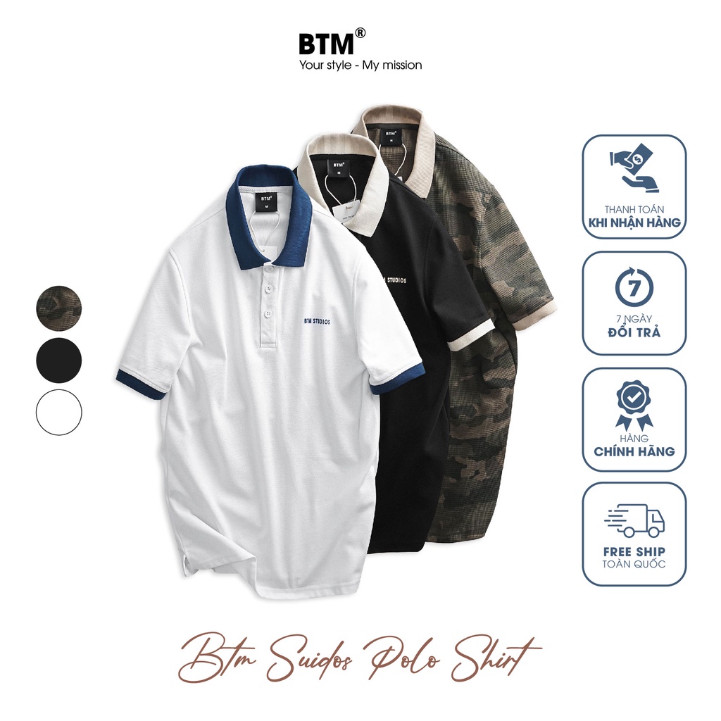 BTM stuidos logo polo shirt - 7.524 - BTM Studios