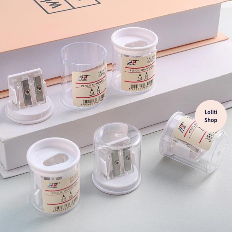 Xoáy bút chì hai đầu trong suốt có nắp đậy LOLITI GOT555