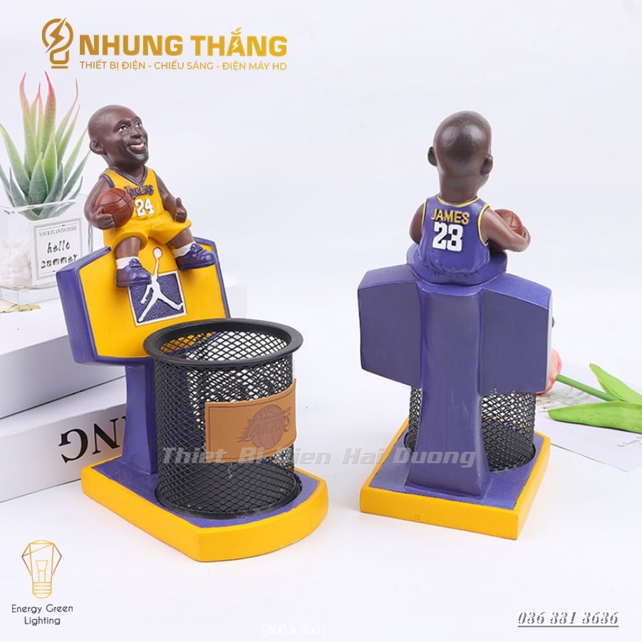Ống Đựng Bút Mô Hình Cầu Thủ Bóng Rổ Ngồi GL2205 - Decor Trang Trí Căn Phòng - Thiết Kế Độc Đáo,Tiện Dụng