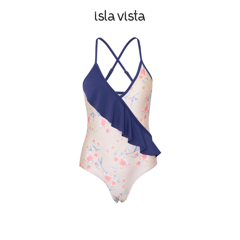 Đồ bơi nữ một mảnh cổ V nhún bèo Isla Vista BWWM007