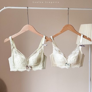 Áo lót mút mỏng không gọng xanh trắng leuleu.lingerie