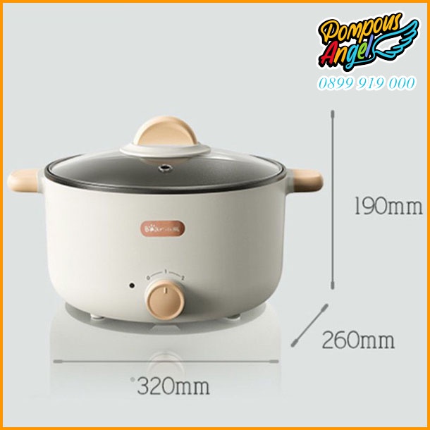 Nồi điện mini đa năng BEAR DRG-C30H1 / DHG-D30T3 dung tích 3L