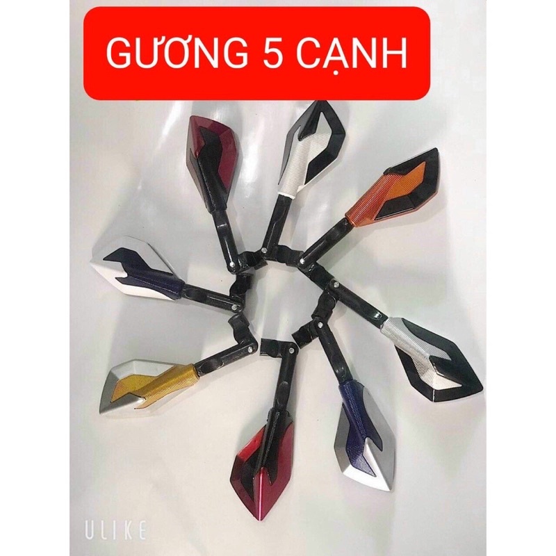 gương 5 cạnh xe máy