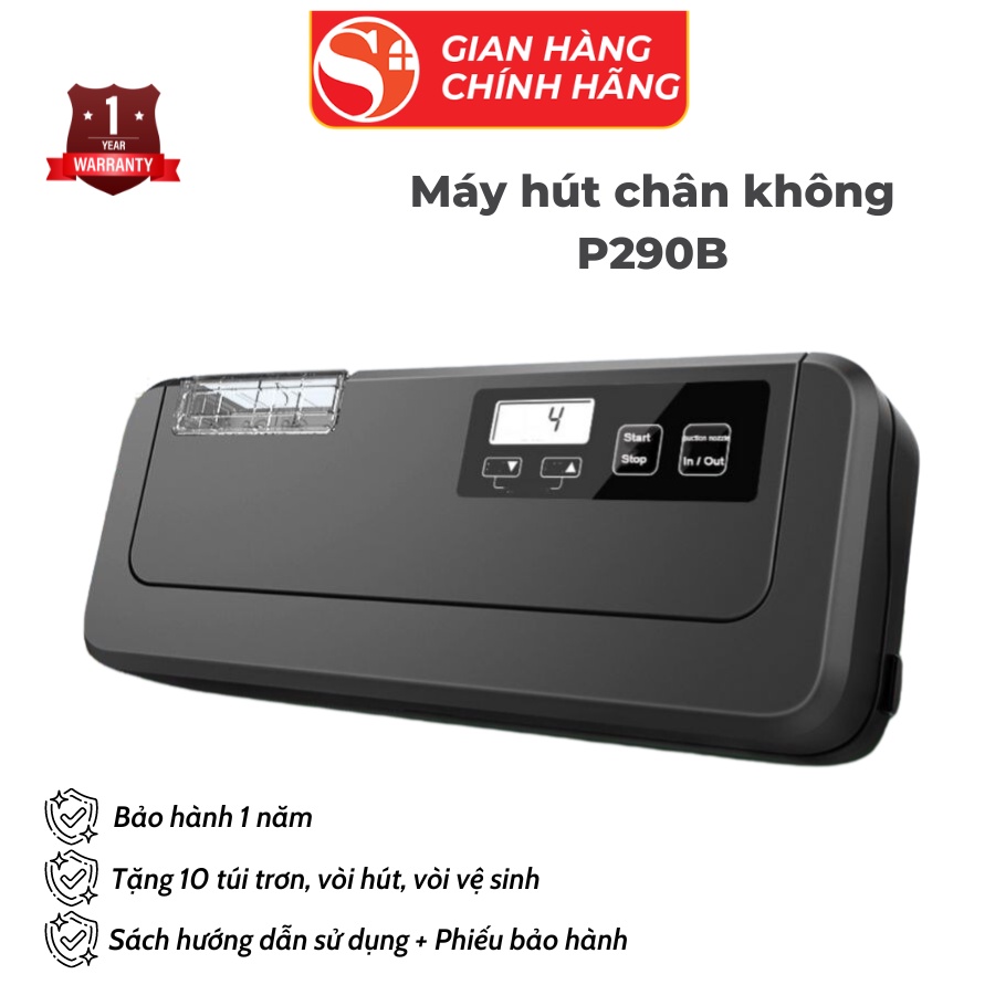 Máy Hút Chân Không ShineYe P290B Lực Hút Nhanh Mối Hàn Đẹp Không Kén Túi Hút - Bảo Hành Chính Hãng