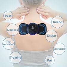 Miếng dán massage xung điện cổ vai gáy, bắp tay, lưng 10 chế độ mát-xa, pin sạc, Máy massage mini toàn thân