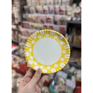 20 cái đĩa giấy mẫu chấm bi size 16cm