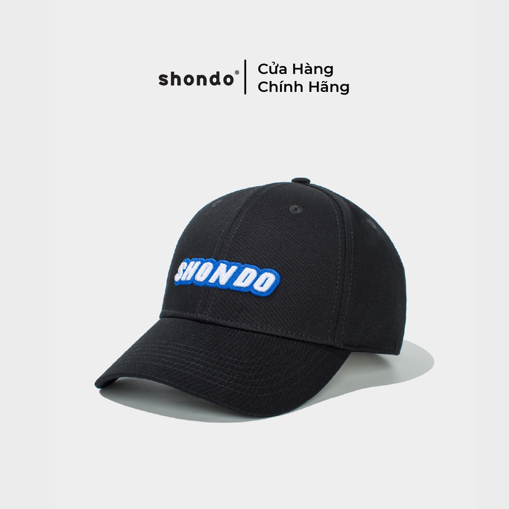 Nón Kết Thêu Logo Shondo Đen NONSH10