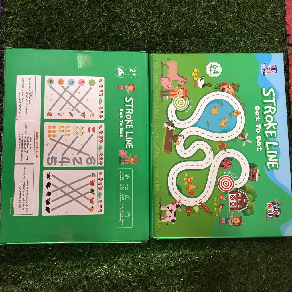 Tập tô vẽ thông minh xóa được - Đồ chơi Giáo dục toàn diện Montessori cho bé từ 2 3 4 5 tuổi