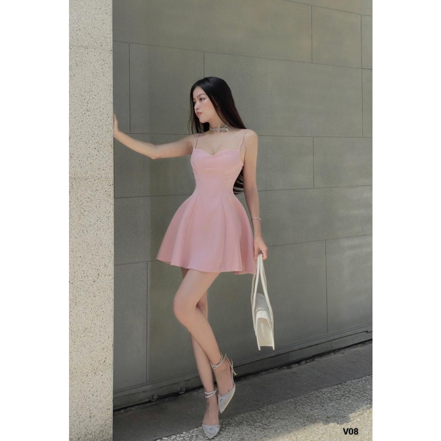 (FreeShip) Đầm tapta Xòe Ngắn Thời trang tiểu thư - siêu xinh xắn , tôn dáng sang chảnh , phong cách hiện đại