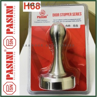 Hít cửa chống va đập inox h68ss - chặn cửa nam châm pasini