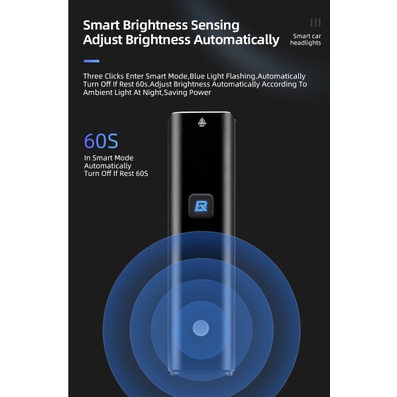 Đèn rockbros 1500 lumen, cảm biến ánh sáng , RHL-1500 lumen , chính hãng rockbros