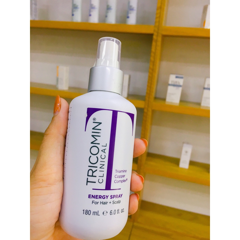 Neova Tricomin Energy Spray - Xịt Ngăn Ngừa Rụng Tóc, Làm Dày Và Mọc Tóc 180ml