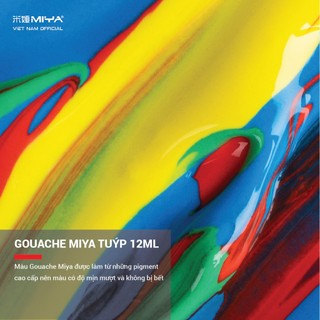 [MIYA VIỆT NAM OFFICIAL] Set Gouache Himi Miya tuýp 12ml (set 12/18/24/36)