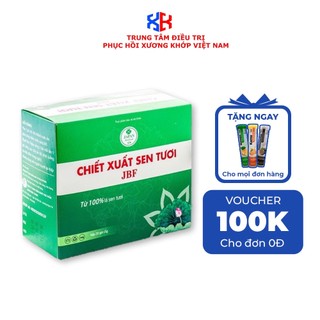 Thực phẩm hỗ trợ giảm béo JBF chiết xuất 100% từ lá sen tươi giúp hỗ trợ tim mạch, giảm mỡ máu