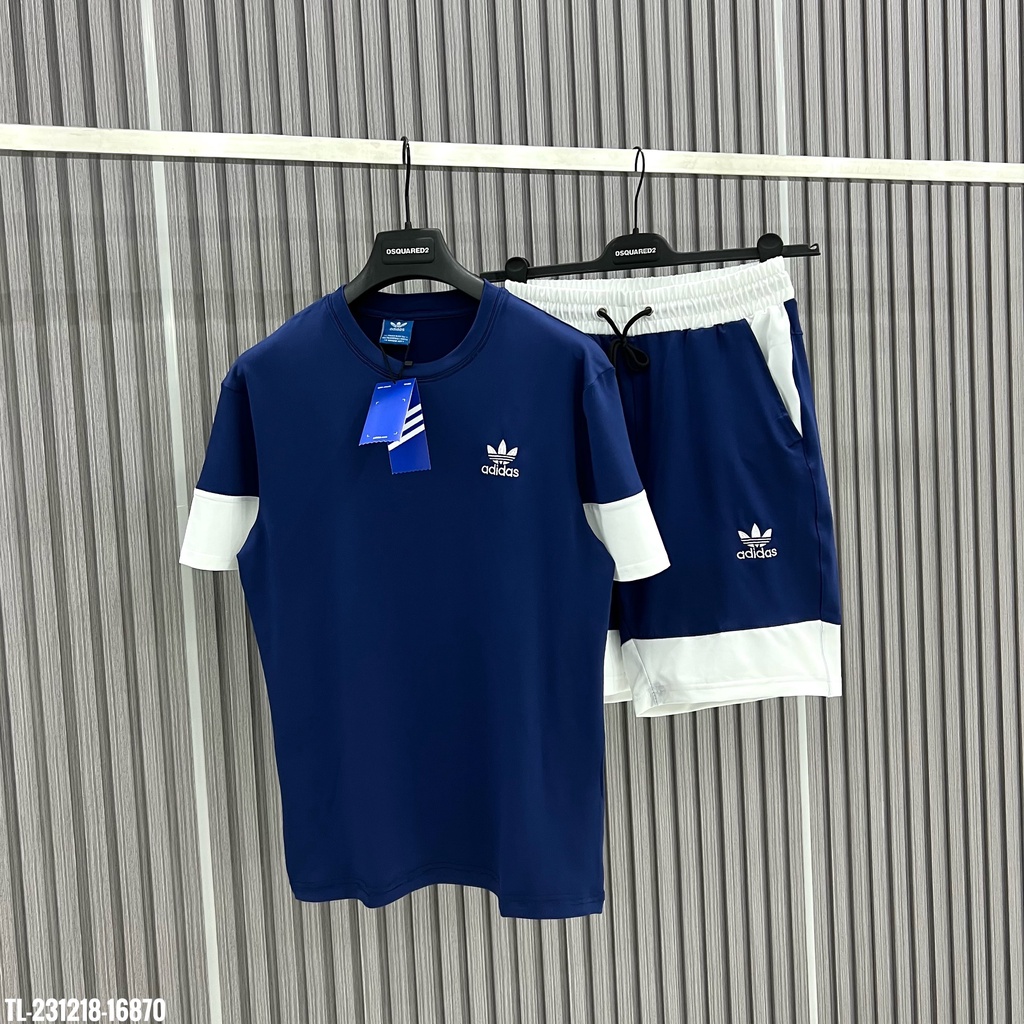 🔥Hot🔥Bộ thể thao Adidas phối 2 màu thiết kế hot trend Nam nữ New 2023