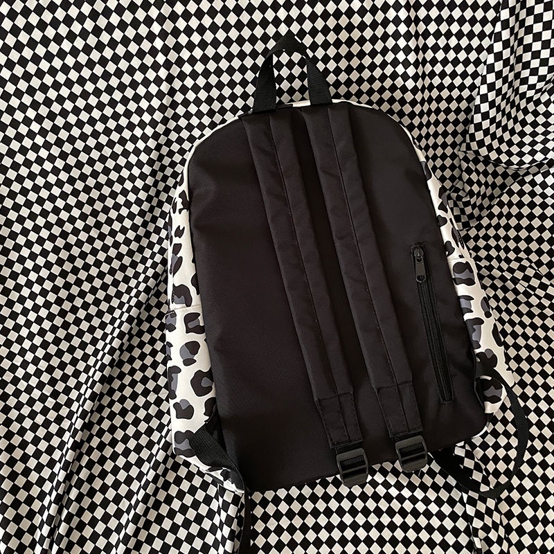 Ba Lô Đi Học Họa Tiết Da Báo Và Ngôi Sao Ngọt Ngào Chính Hãng Cho Nữ Sinh Trung Học