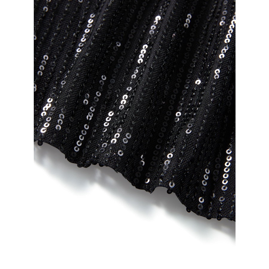 Áo liền quần không tay đính nơ lấp lánh dành cho nữ