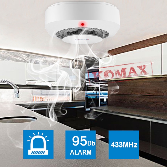 Đầu dò báo cháy không dây 433 S52W1 dùng cho các trung tâm báo cháy báo động