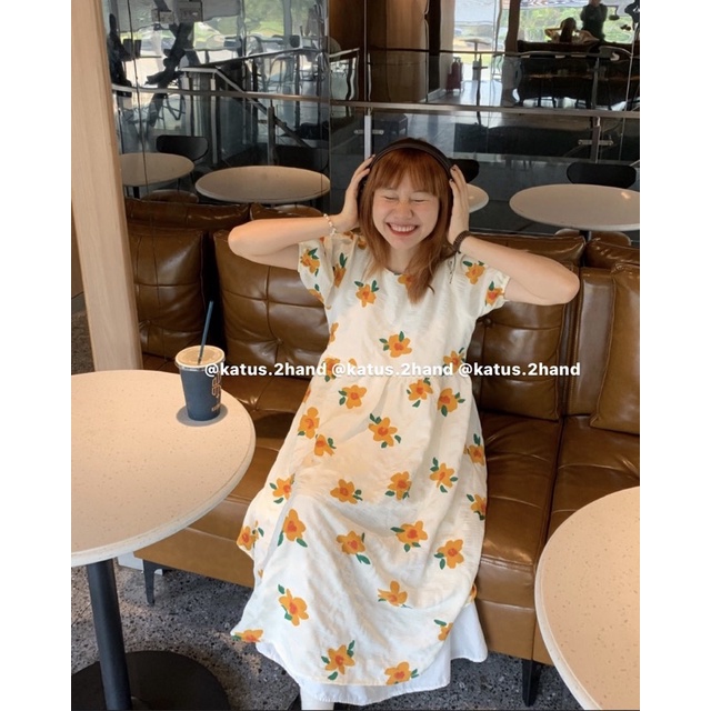 Đầm váy babydoll có dây buộc tay bo chun ullzang