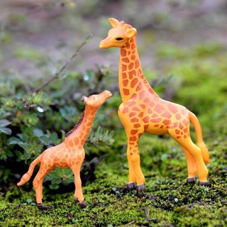 Mô hình mẹ con hươu cao cổ kích thước cao 7,6cm và 5,1cm m2091