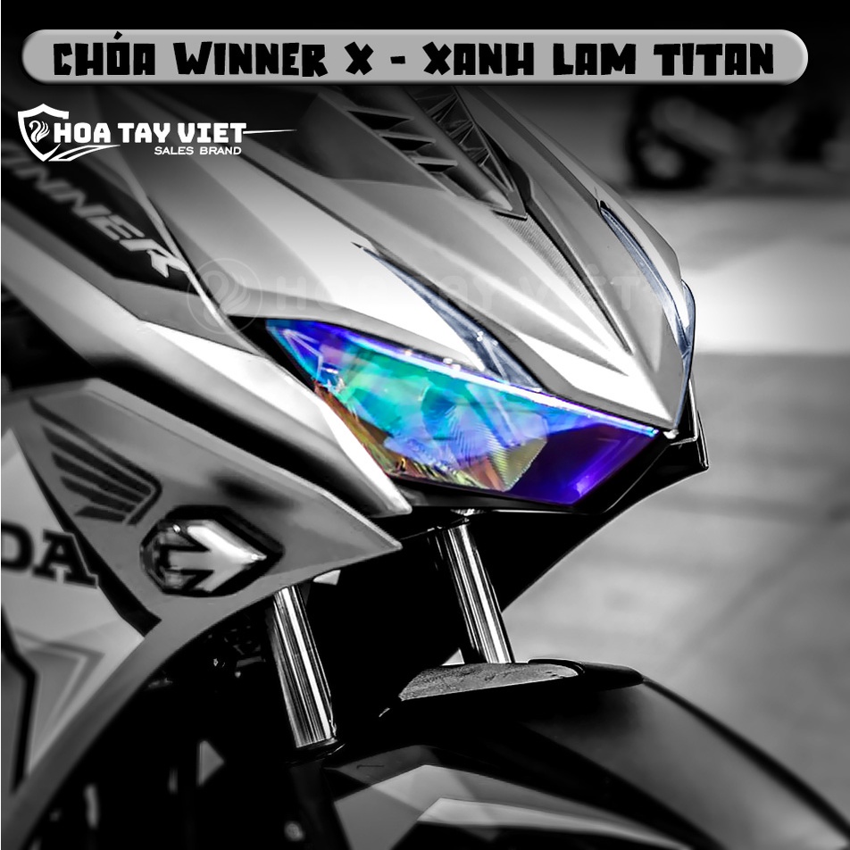 Decal Winner X V3 [Honda RS-X] cao cấp chuyển màu cánh cam flim bảo vệ CHÓA ĐÈN Winner X V3