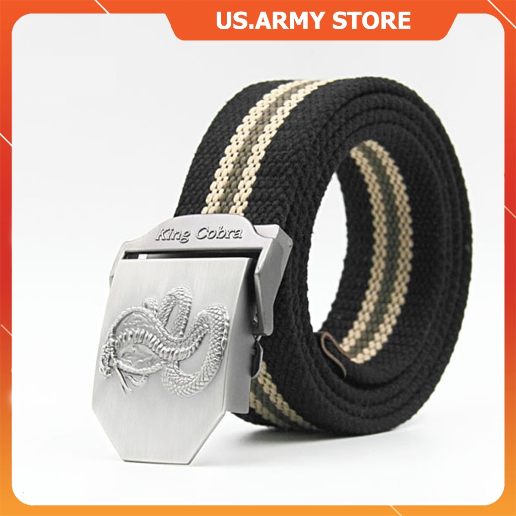 Dây Nịt Nam Dây Vải Dù Khóa Cài Chắc Chắn, Tiện Lợi - Thắt Lưng Nam_Vải Canvas_Mạnh Mẽ, Siêu Bền