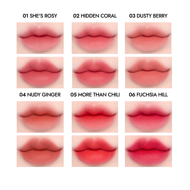 Son kem lì mịn như nhung mềm môi Gurum Fit Velvet Tint 2.8g